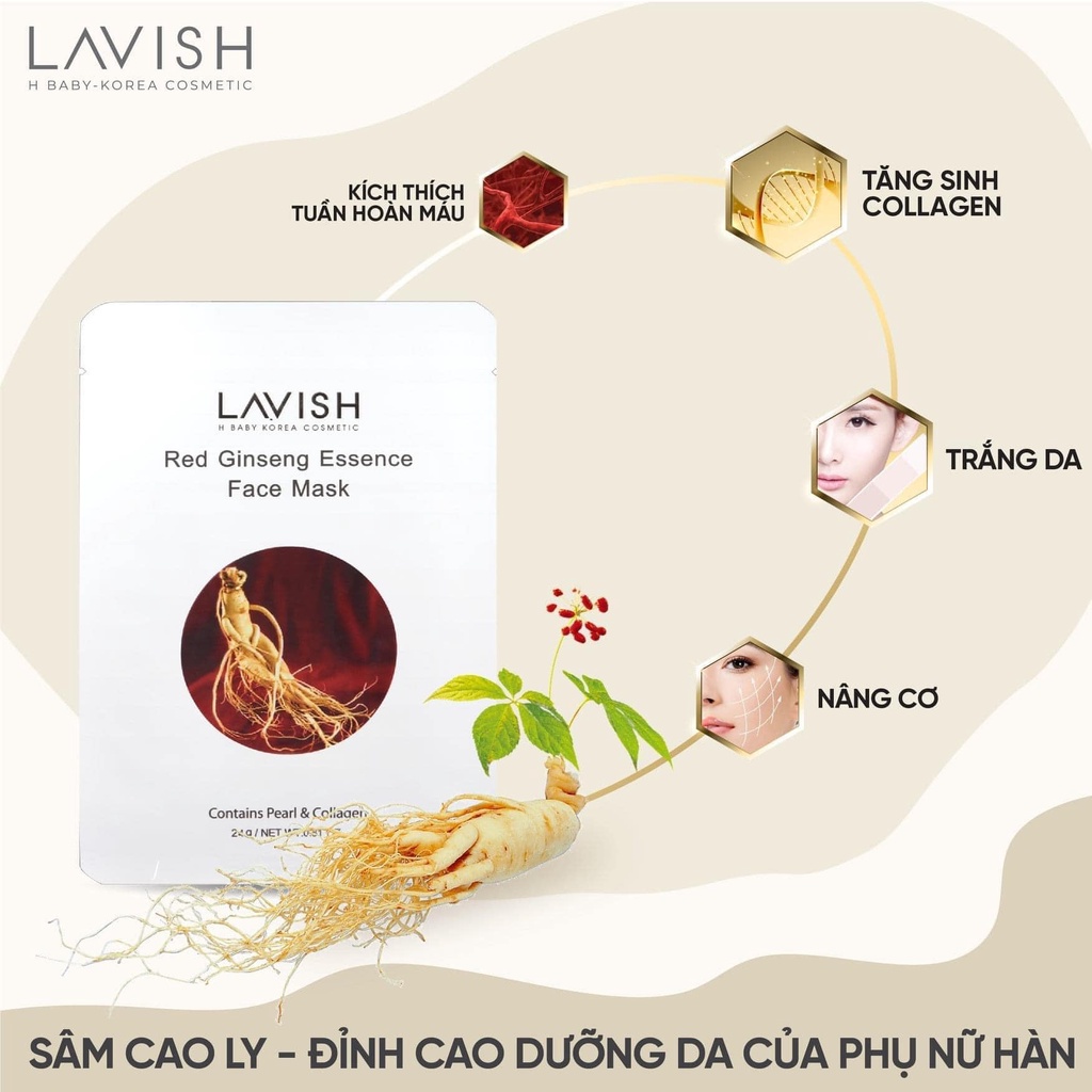 Ảnh MẶT NẠ HỒNG SÂM 6 NĂM TUỔI - LAVISH H BABY 2