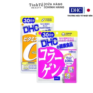 Combo Viên uống DHC Làm sáng và ngừa lão hóa 30 ngày (Collagen & VitC)