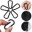 JVSUB 1 / 5 / 10 Chiếc Màu Đen Khóa Móc Khóa Chất Lượng Cao Màu Đen Hợp Kim An Toàn Carabiner