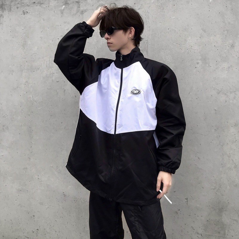 Áo Khoác Dù TMS LOGO MIDSIDE Nam Nữ Ulzzang Unisex Form Rộng Bomber ...