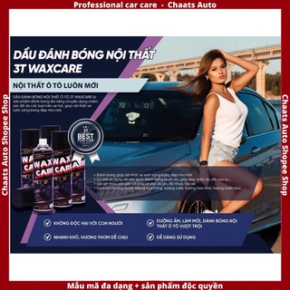 Dung dịch Wax Care công nghệ nan0 đánh bóng nội thất ô tô bảo vệ phục hồi nhựa đồ da xe hơi mẫu mới