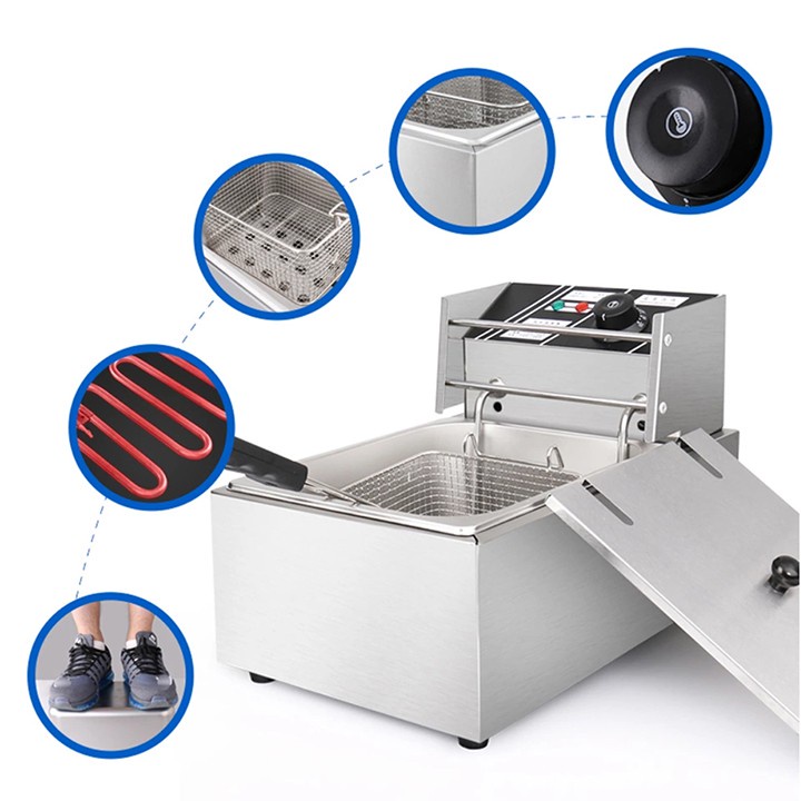Bếp chiên 6l SUNNY 2500W nhiệt độ cao, sôi cực nhanh