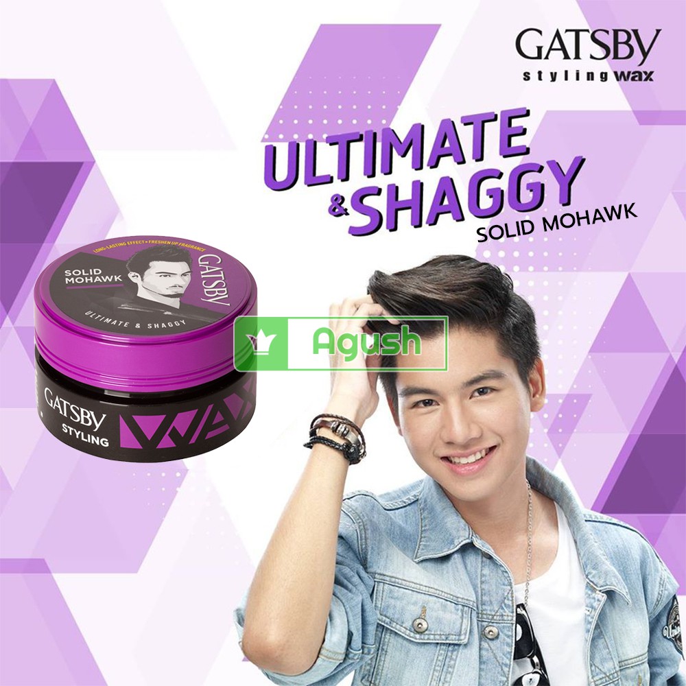 Sáp vuốt tóc nam chính hãng thơm tạo kiểu tóc Gatsby Styling Wax Ultimate Shaggy lọ 75g giữ nếp siêu cứng bóng giá rẻ
