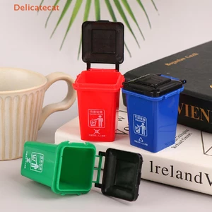 1: 12 Nhà búp bê MiniTrash Can Model / Thùng rác / Hộp đựng bút Hộp đựng đồ gia đình