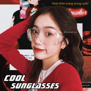 [Có sẵn] COOL SUNGLASSES - KÍNH MẮT THỜI TRANG TRONG SUỐT chất liệu nhựa cao cấp (Ảnh thật shop tự thực hiện)