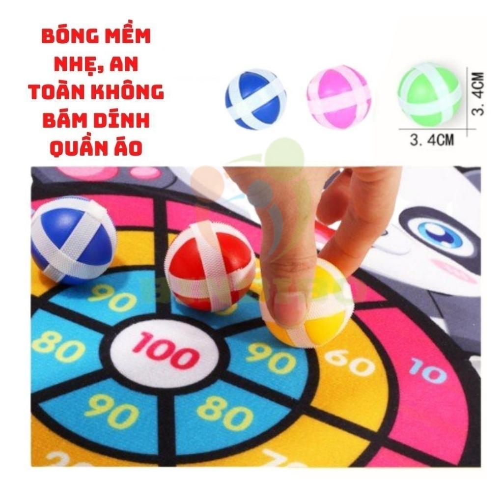 Ném bóng dính con vật ngộ nghĩnh bảng phi tiêu an toàn cho bé vui chơi