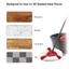 Phụ kiện đầu cây lau nhà CAST Dễ dàng làm sạch cây lau nhà sợi nhỏ cho O-Cedar / Vileda