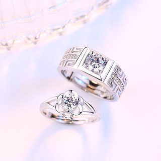 Nhẫn cặp hoa hồng BHN89