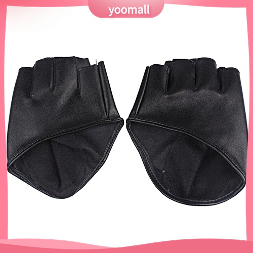 Yomall♡ Găng Tay Giả Da Hở Ngón Thời Trang Cho Nữ