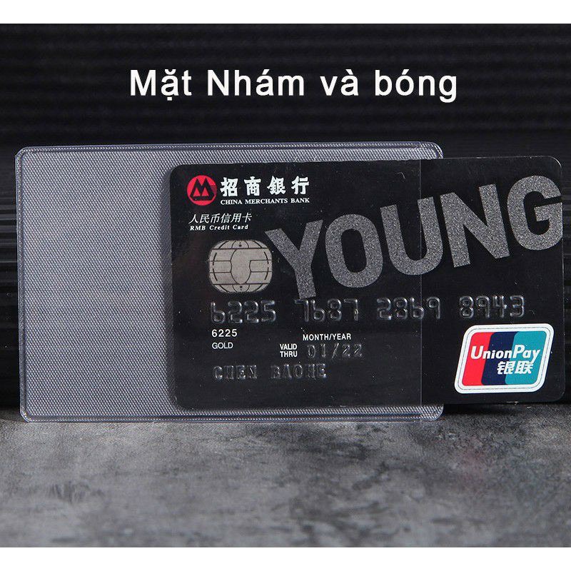 combo 5Vỏ bọc CCCD thẻ học sinh thẻ ATM các loại giấy tờ cá nhân chống xước ,chống nước