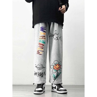 Quần dài ống rộng Họa tiết độc lạ Hoa Zumbie Unisex dành cho nam nữ mẫu mới phong cách Đường Phố Siêu Ngầu SSL
