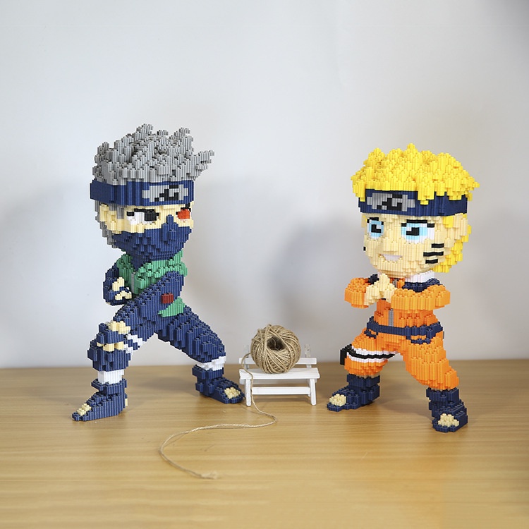 🔥Khối xây dựng Đồ chơi lắp ráp 🔝Kakashi🔝 nhân vật hoạt hình lớn 32CM gửi mô hình búa lắp ráp đồ chơi giáo dục