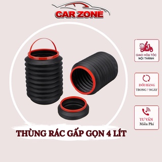 Thùng Rác Co Giãn Mini Để Trên Ô Tô – Dung Tích 4L