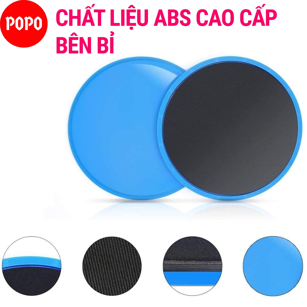 Đĩa chống trượt hỗ trợ tập yoga và gym tại nhà, chất liệu abs cao cấp YGW40 SPORTY