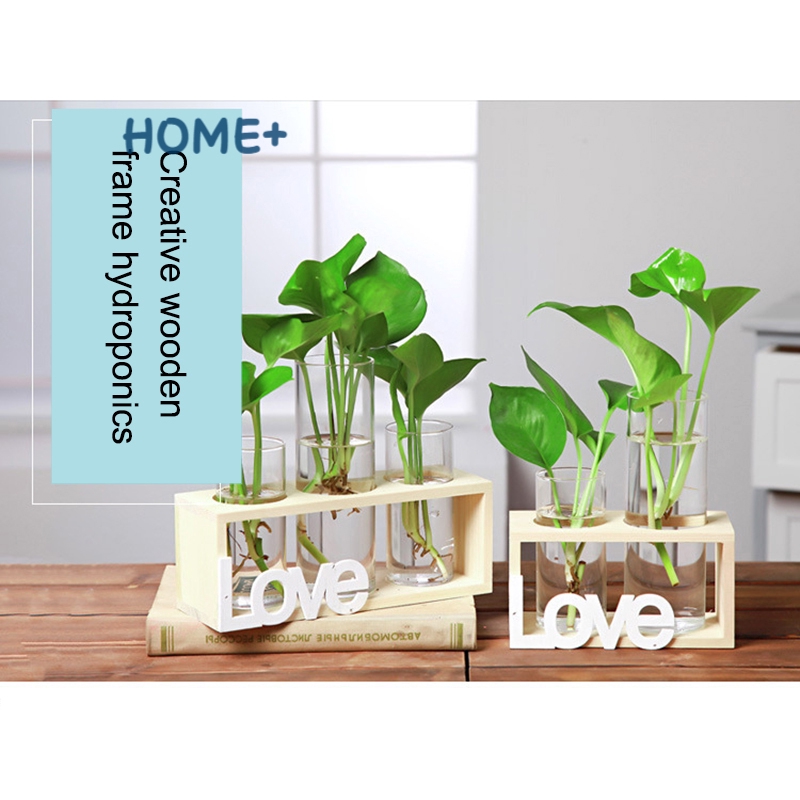 Đế gỗ cho lọ hoa thủy canh trang trí xinh xắn