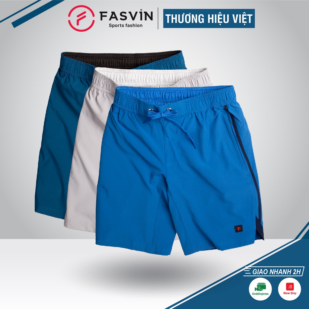 Quần đùi thể thao nam Fasvin S20285.HN vải gió chun mềm mại co giãn thoải mái
