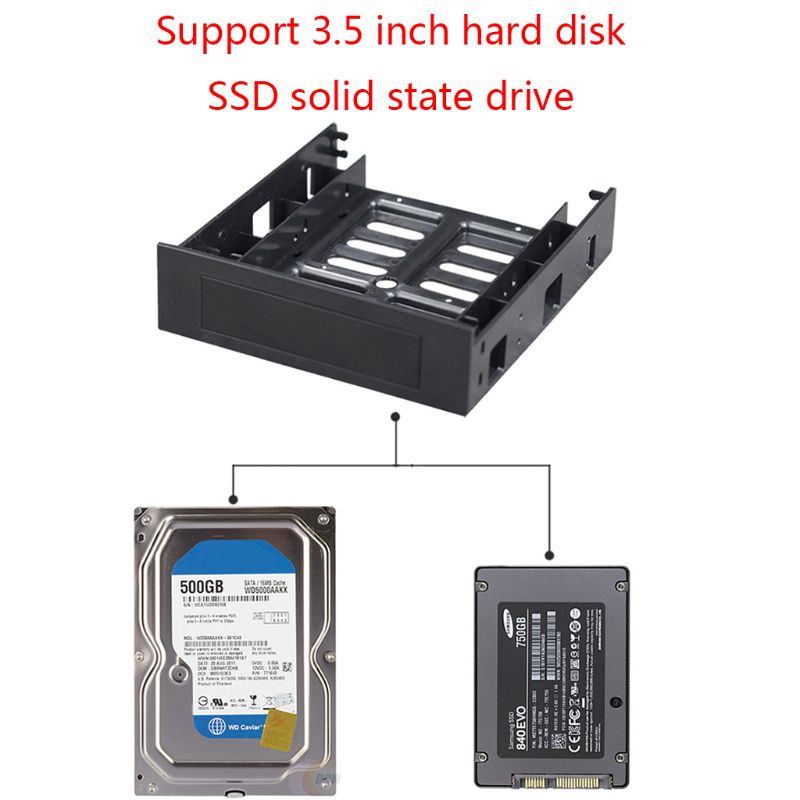 Giá Đỡ Ổ Đĩa Cứng SSD Bằng Nhựa ABS 5.25inch 3.5 inch 2.5 inch Cho PC Enclosur