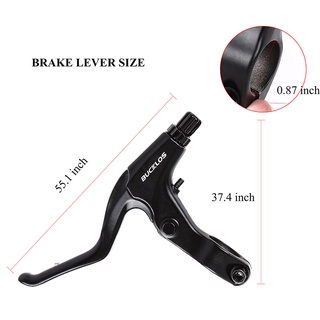 BUCKLOS Nhẹ Phanh Xe Đạp Đòn Bẩy 3 Ngón Tay Xe Đạp Leo Núi Tay Cầm Phanh 2.2 Inch BMX MTB V-Brake Lever