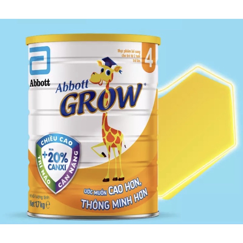 Sữa bột Abbott Grow 4 1,7kg (từ 2 tuổi trở lên)
