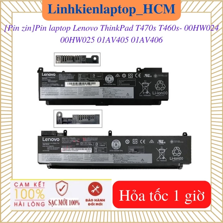 Pin Laptop Lenovo ThinkPad T470s T460s - 00HW025 00HW024 01AV406 01AV405- Pin ngắn, pin dài