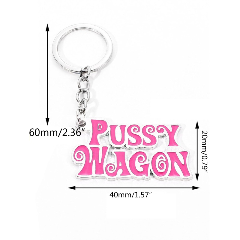 Ppy Hợp Kim Phim Thời Trang Kill Bill Series Pussy Wagon Cho Chìa Khóa Chữ Mặt Dây Chuyền Phụ Kiện Nam Nữ Móc Khóa 2