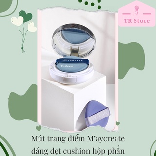 Mút trang điểm M’aycreate dáng dẹt cushion hộp phấn