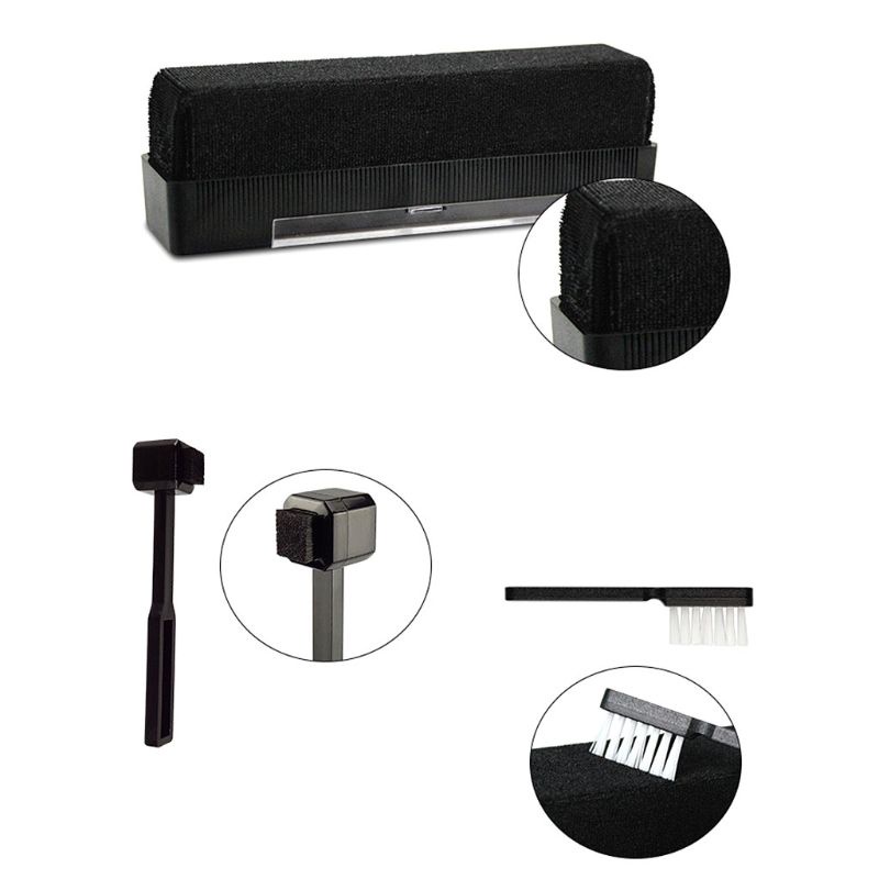 Bộ cọ vệ sinh máy hát đĩa than bằng sợi carbon chống tĩnh điện tiện dụng
