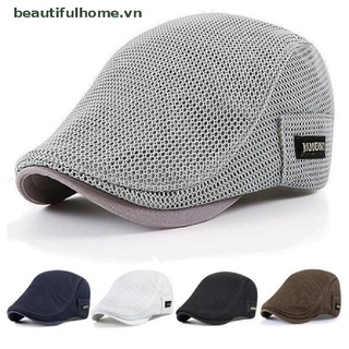 [beautifulhome] Mũ Nồi Beret Phối Lưới Thoáng Khí Cho Nam [beauty]