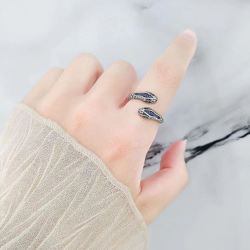 Nhẫn Hình Rắn Punk Từ Hợp Kim, Phù Hợp Làm Quà Tặng Cho Bé Trai Và Bé Gái