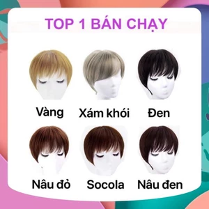 TÓC TOMBOY/ TÓC TÉM ĐỦ MÀU CAO CẤP HÀN QUỐC CÓ DA ĐẦU