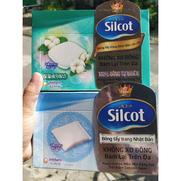 [Mẫu mới] Bông tẩy trang Silcot 82/66/40 miếng/hộp | Shopee Việt Nam