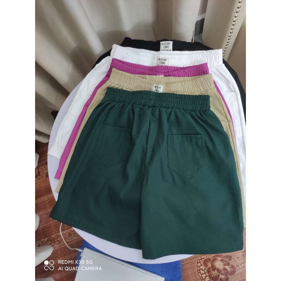 Quần short nữ kaki 3 cúc, quần đùi co giãn tốt mẫu mới đẹp trẻ trung có BIG SIZE 80KG