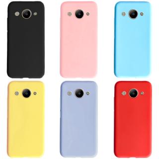 Ốp điện thoại silicon trơn màu thích hợp cho Huawei Y3 2017 2018Y5 Lite 2017 Y3 2018 5.0 inch
