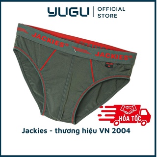 Quần lót nam thun lạnh cao cấp JACKIES S05 - YUGU - Quần sịp nam tam giác chính hãng Việt Nam 40kg-90kg,1 chiếc, che tên