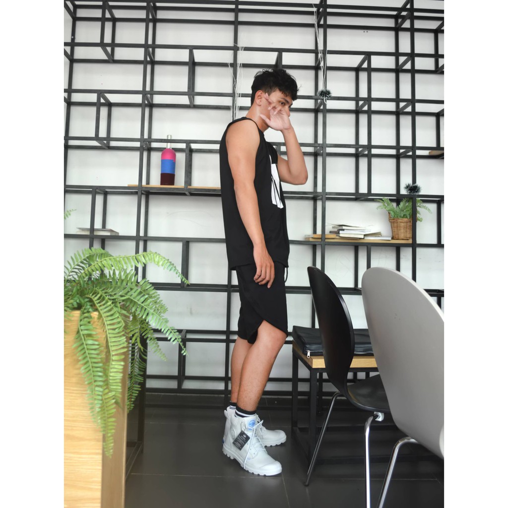 Áo thun Tanktop 4 sọc ICVCVNI Unisex