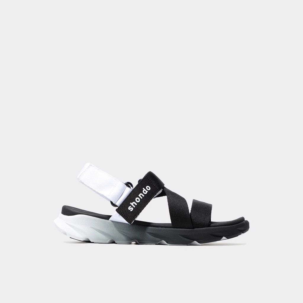 Ảnh Giày Sandals Shondo F6 Sport ombre đế 2 màu đen trắng F6S0110 2