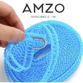 AMZO_DÂY PHƠI QUẦN ÁO THÔNG MINH 5M CÓ MÓC INOX – DÂY CỐ ĐỊNH PHƠI QUẦN ÁO/ CHỐNG GIÓ