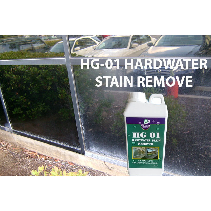 Hóa chất Tẩy cặn canxi trên kính Acid Rain Stain Remover HG 01 1000ML