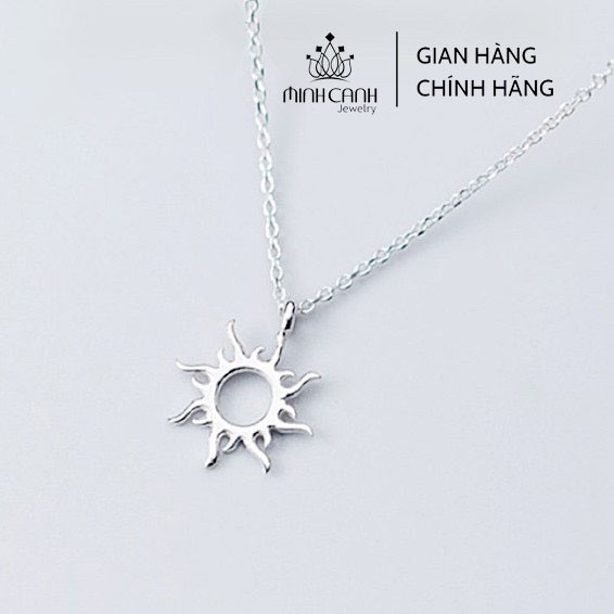 Ảnh Dây Chuyền Bạc Ta Hình Mặt Trời - Minh Canh Jewelry 2