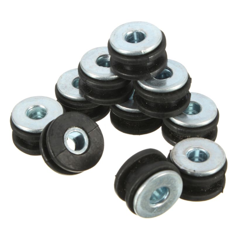 Ppy 10 Cái Bền Xe Máy Cao Su Grommets Bộ Đệm Bu Lông Các Loại Bộ
