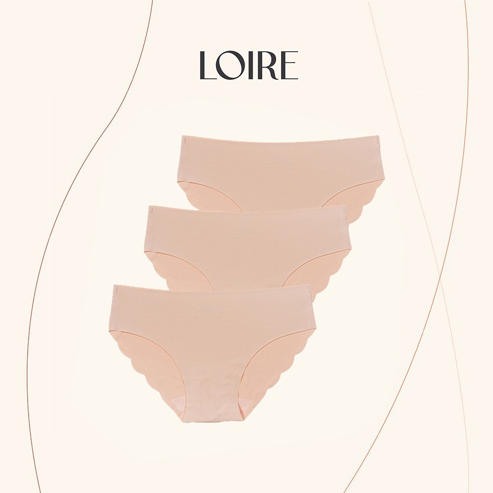 Combo 3 Quần Lót Su Đúc Không Viền May LOIRECHIC QSD04- Màu Da