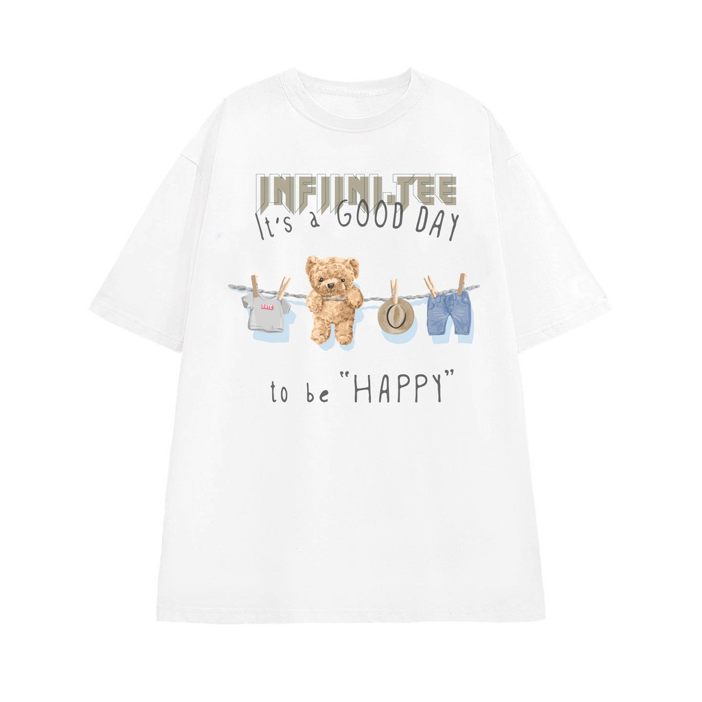 Áo thun INFINITEE Fni0839, Thun 100% Cotton - form rộng Unisex.