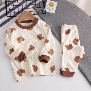 Bộ Đồ Ngủ 0-15 Tuổi Cho Trẻ Em Unsexi 100% Cotton Jacquard Giữ Ấm Bé Trai Bé Gái Bộ Đồ Ngủ