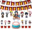 BH2 Naruto Chủ Đề Đảng Decoartion Bộ Trẻ Em Bé Chúc Mừng Sinh Nhật Biểu Ngữ Bánh Topper Xoay Treo Bóng Quà Tặng HB2