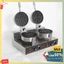 Máy làm bánh tàn ong công nghiệp 2400W điều chỉnh 50 - 250 độ, làm nóng nhanh
