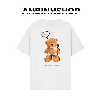Áo phông - Áo thun nam nữ tay ngắn chất cổ tròn hình Gấu dễ thương phong cách Hàn Quốc năng động