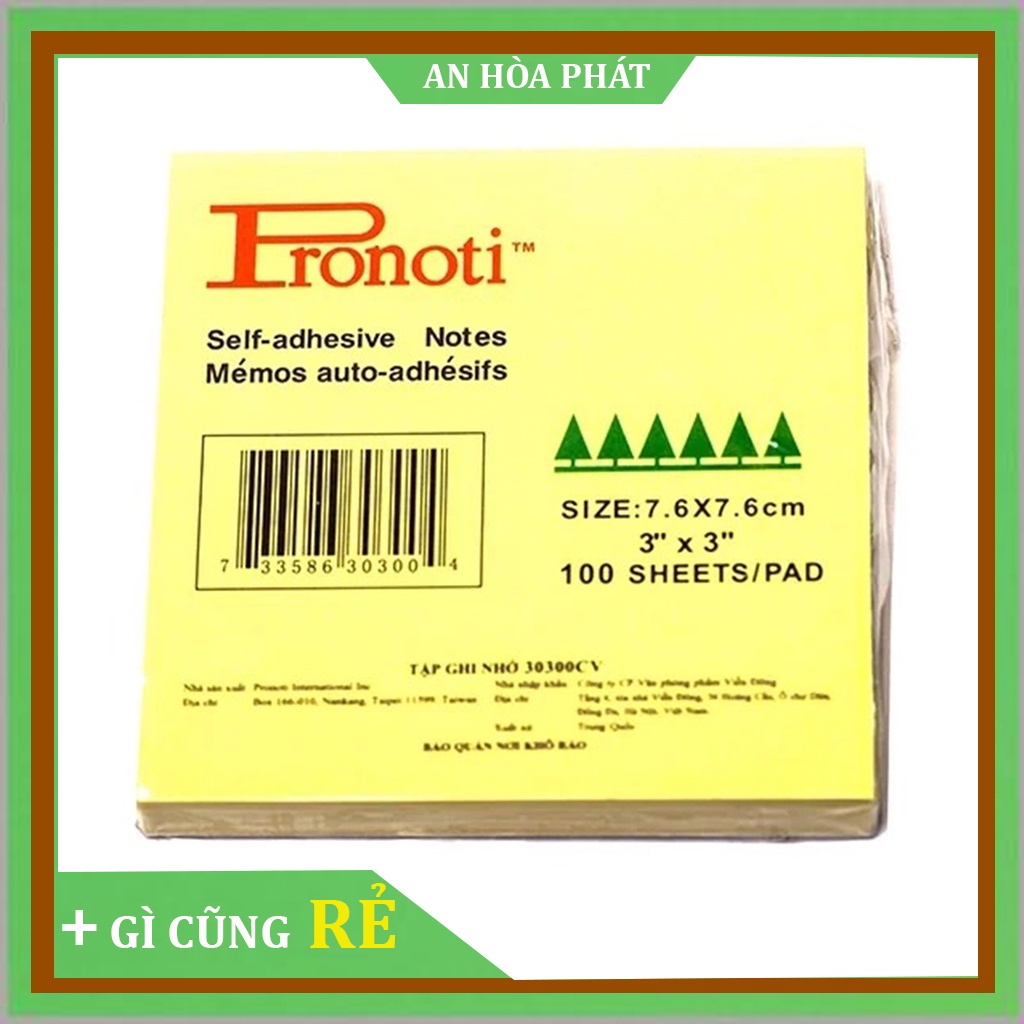 Giấy nhắn Stickiii, note Nice 2x1.5,3x2,3x3,3x4,3x5 100 tờ/tập | Shopee ...