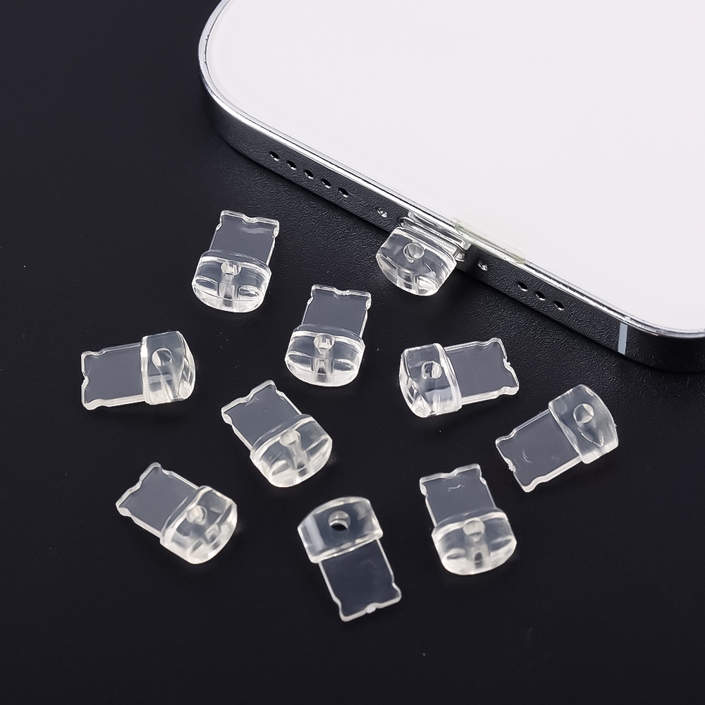 Set 1 / 3 Nút Bịt Cổng Sạc Tai Nghe / Điện Thoại Di Động DIY Chống Mài Mòn Chống Bụi Có Lỗ Cắm Lỗ Thông Dụng Cho Android