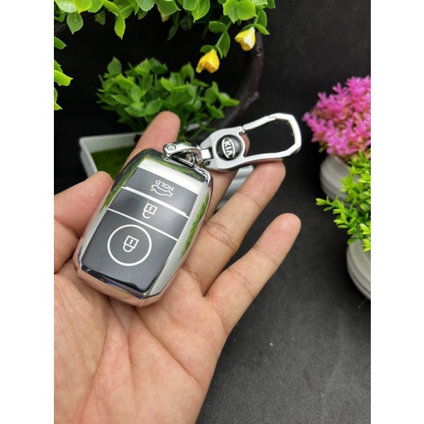 Bọc chìa khoá TPU silicon 3 nút xe ô tô KIA CERATO K3 SELTOS-SONET 2022