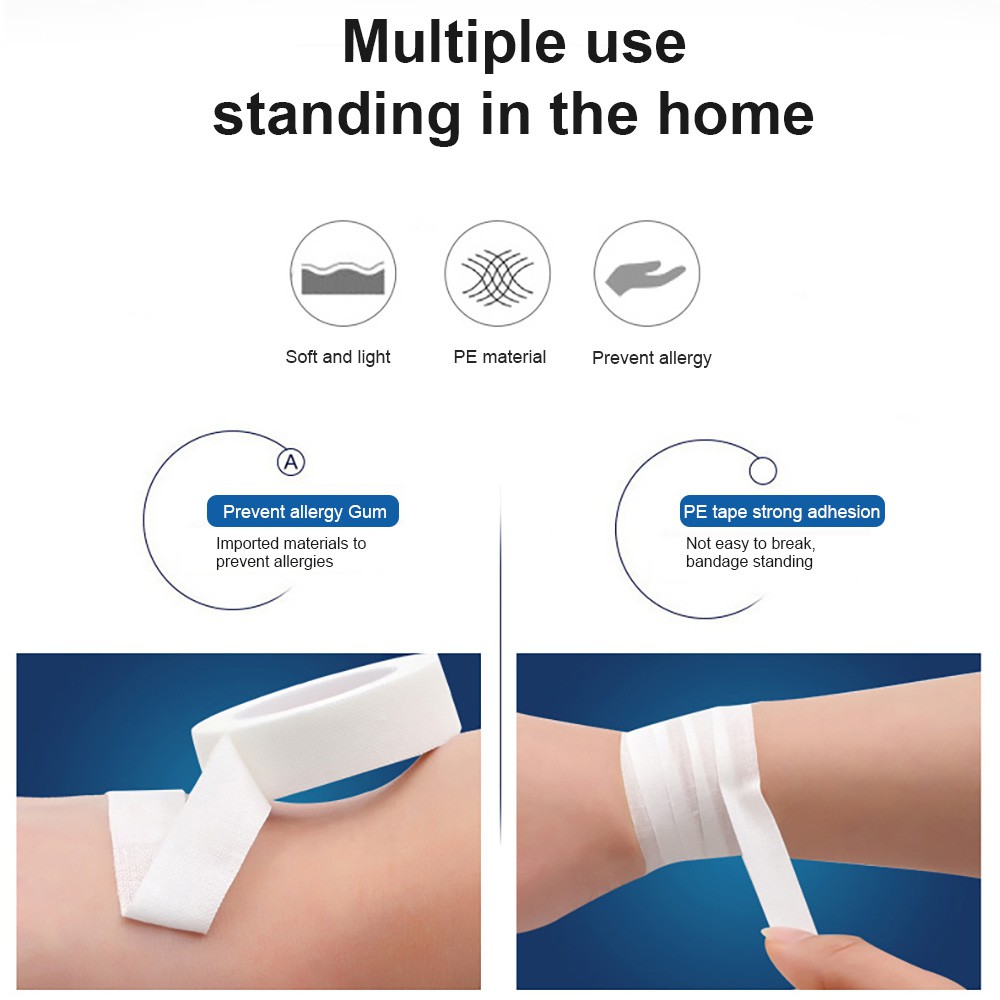 Ảnh Băng Keo Dán Y Tế Cofoe Bằng Vải Không Dệt PE Giúp Băng Bó Vết Thương Kích Thước 1.25cm*910cm 3